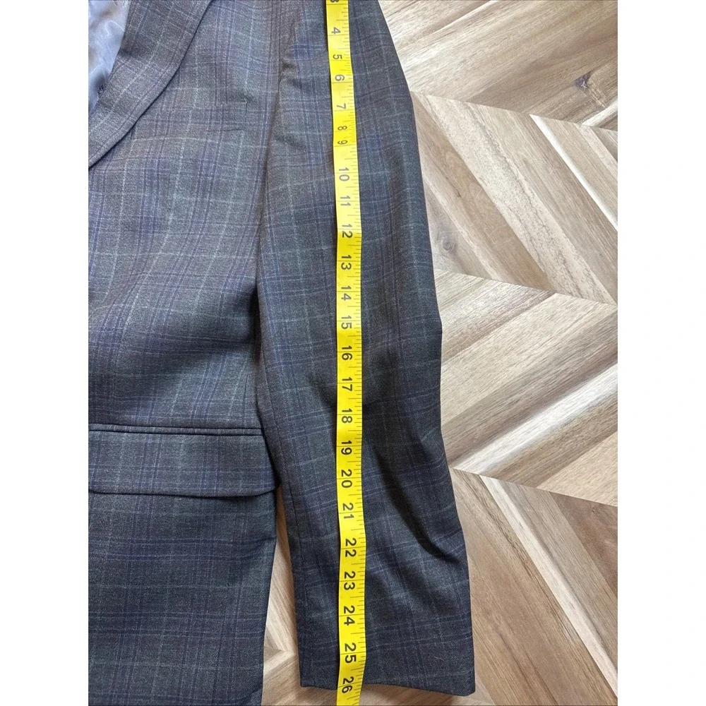Lauren Ralph Lauren Mens 44R Blazer Jacket Drk Green Plaid Money‎ Preppy Dressy